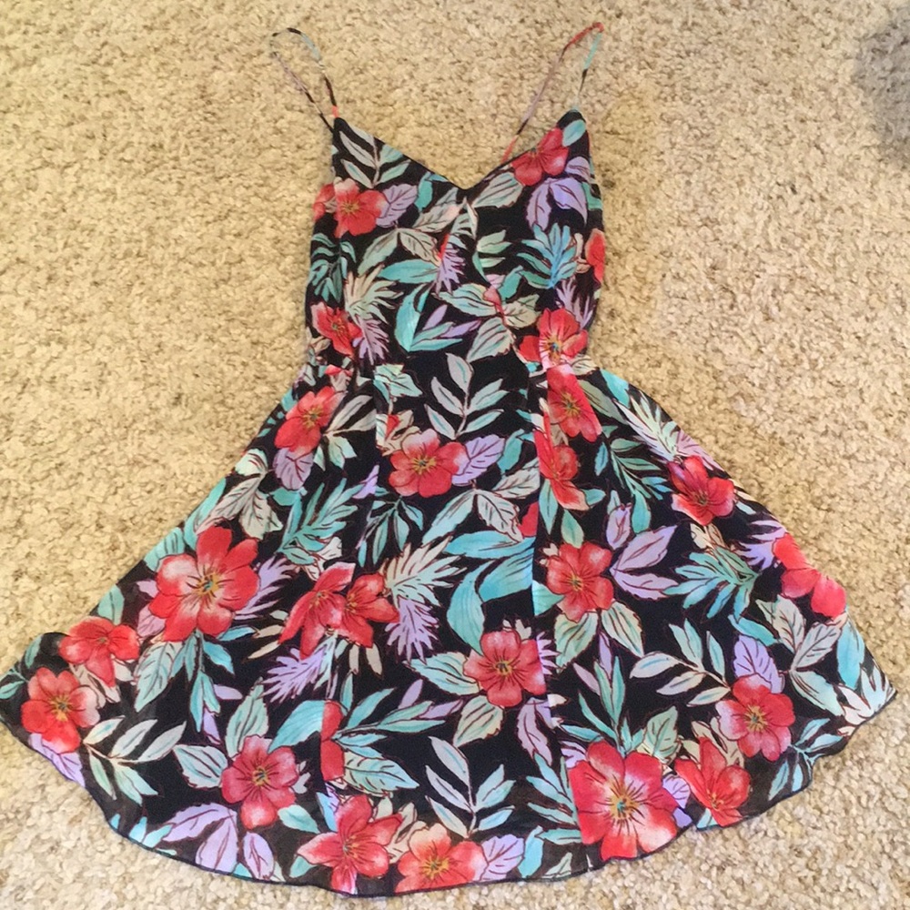 Floral mini dress